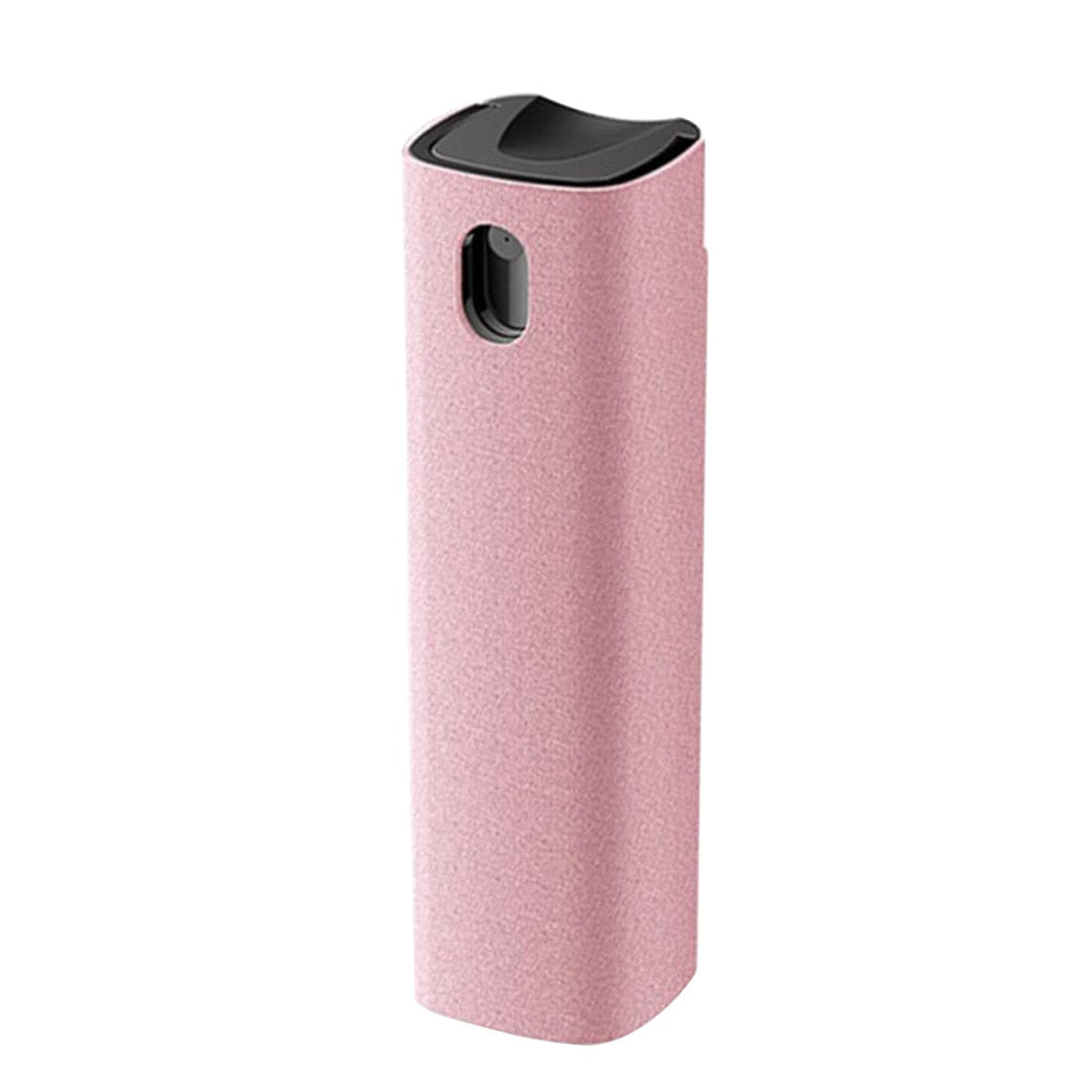 Mobilephone Screen Cleaning Tool Reusable 13ml Washable Handheld Indoor Television Dust Removing Spray Grey with Shell